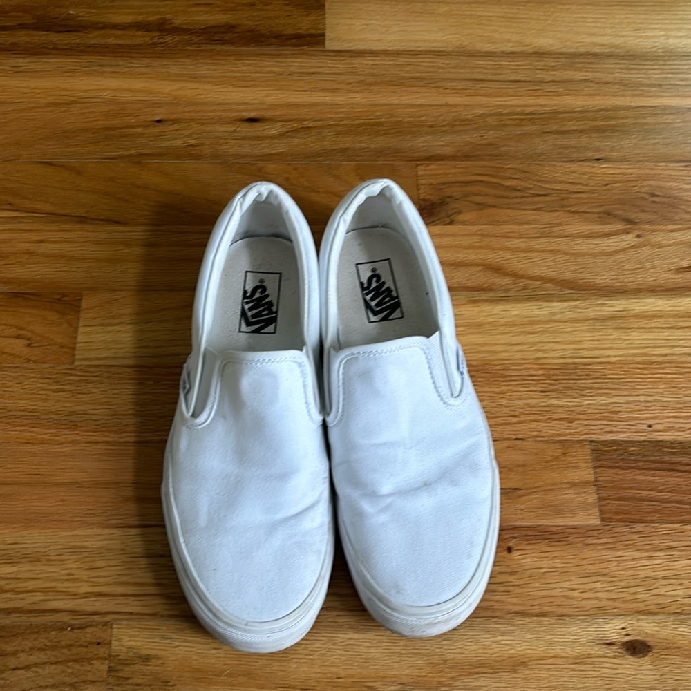 White vans worn twice